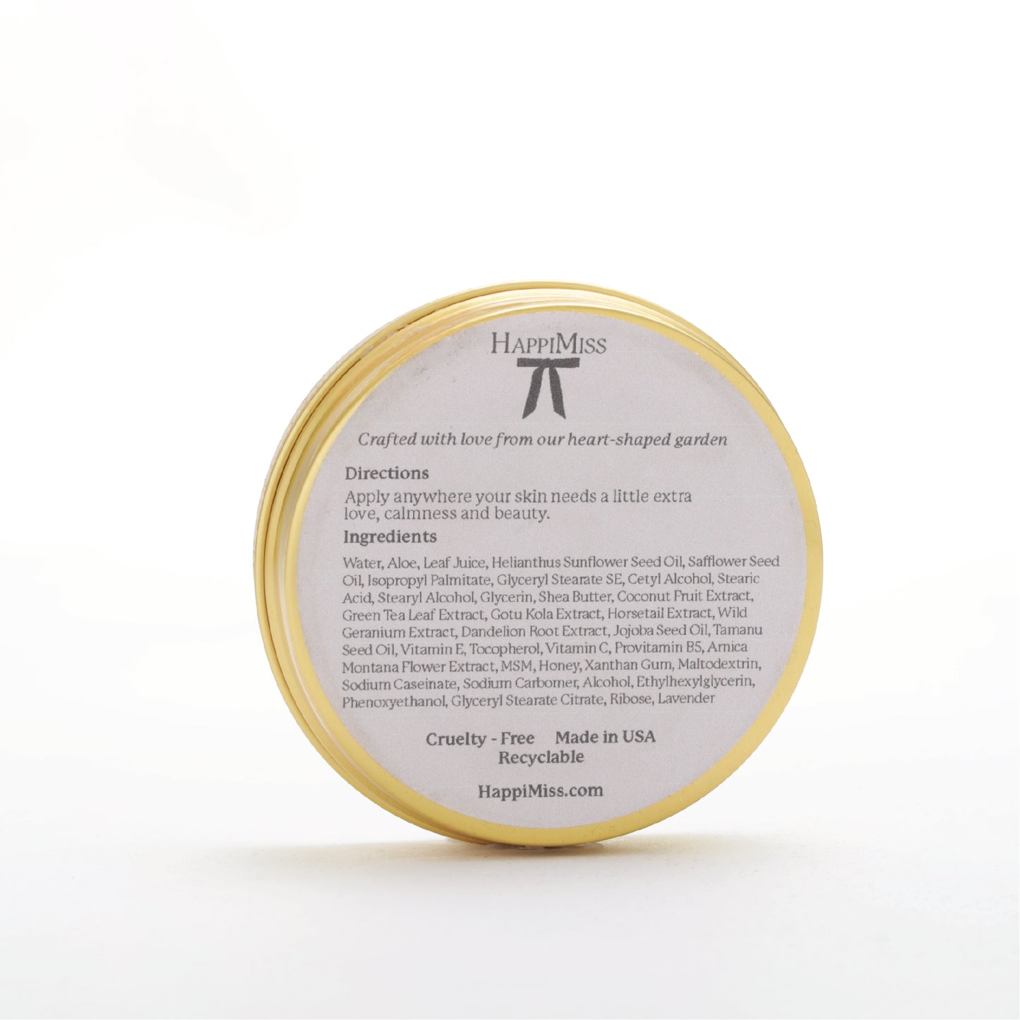 HappiMiss Lotion Tin 4 Oz